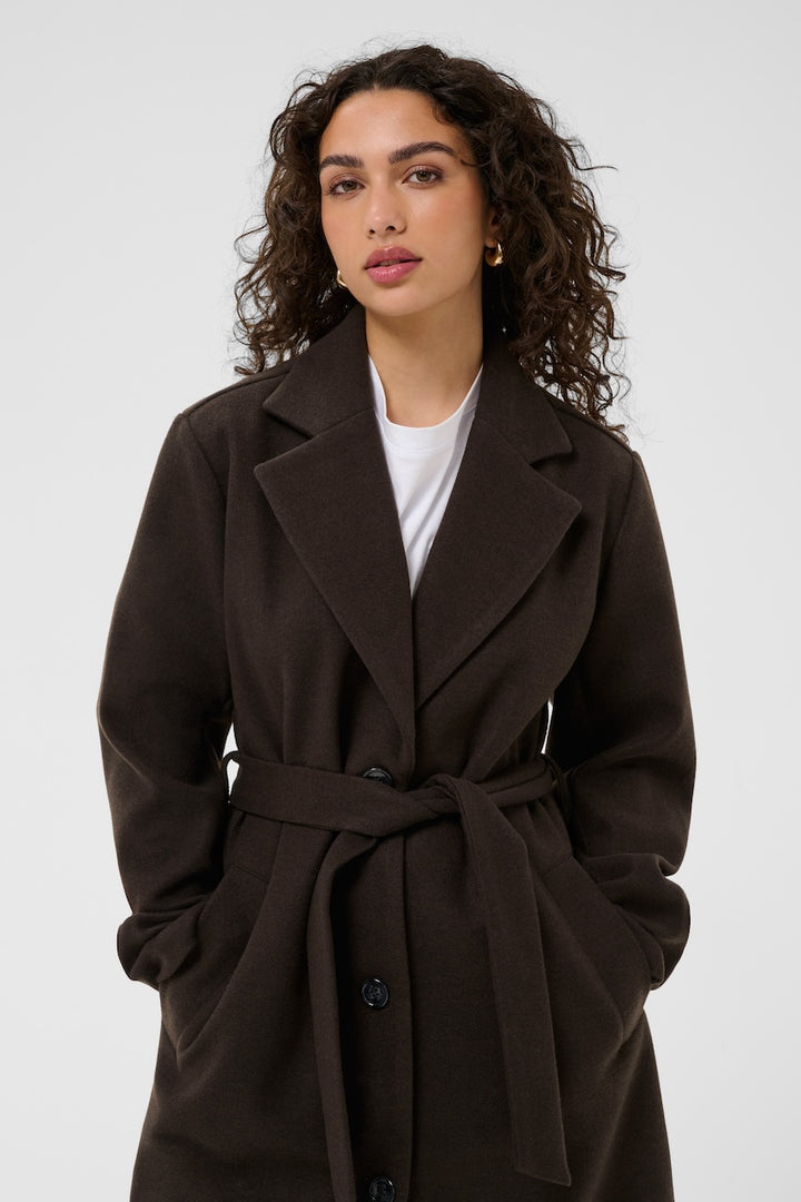 Le manteau long ceinturé Kaffe | 10511086