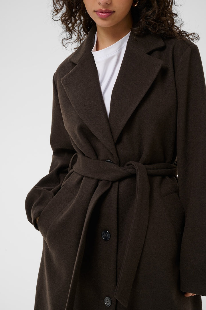 Le manteau long ceinturé Kaffe | 10511086