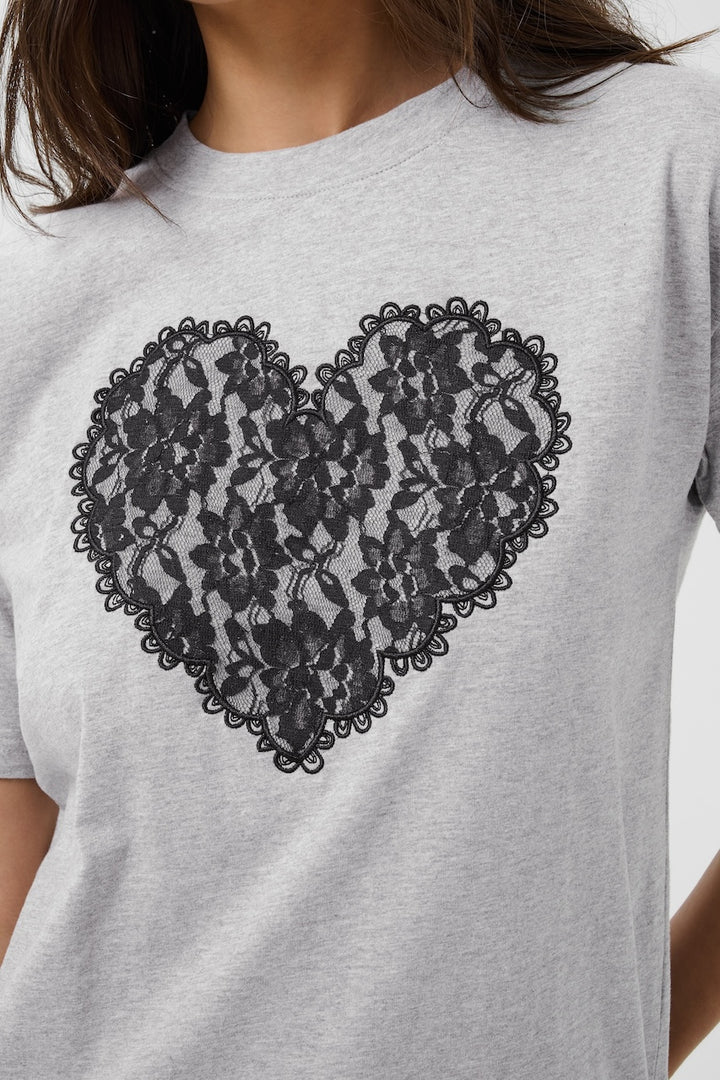 Le t-shirt à motif cœur Kaffe | 10512122