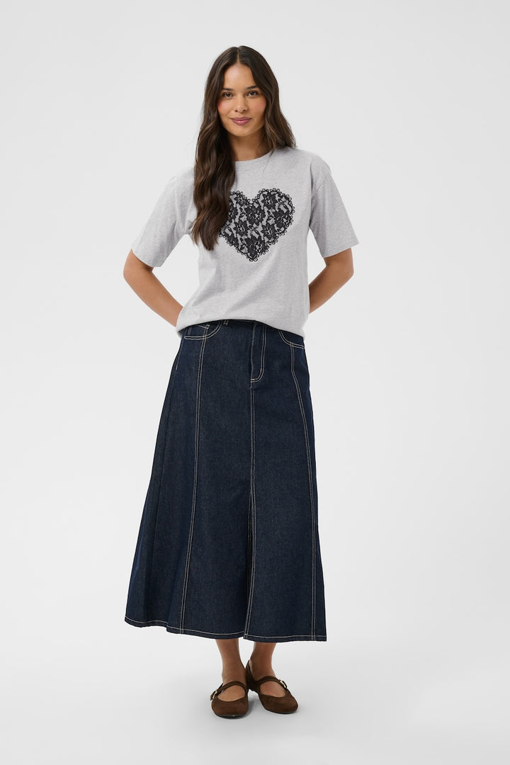 Le t-shirt à motif cœur Kaffe | 10512122