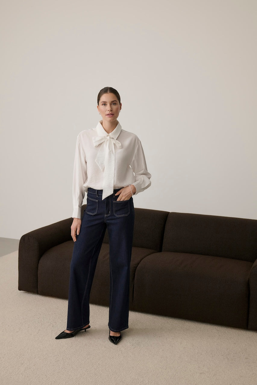 La blouse à col noué Kaffe | 10512233