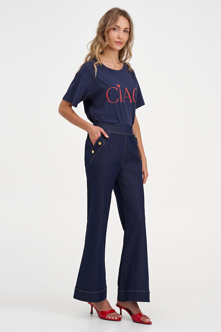 Le jean jambe évasée Made In Italy | 11-12610Y