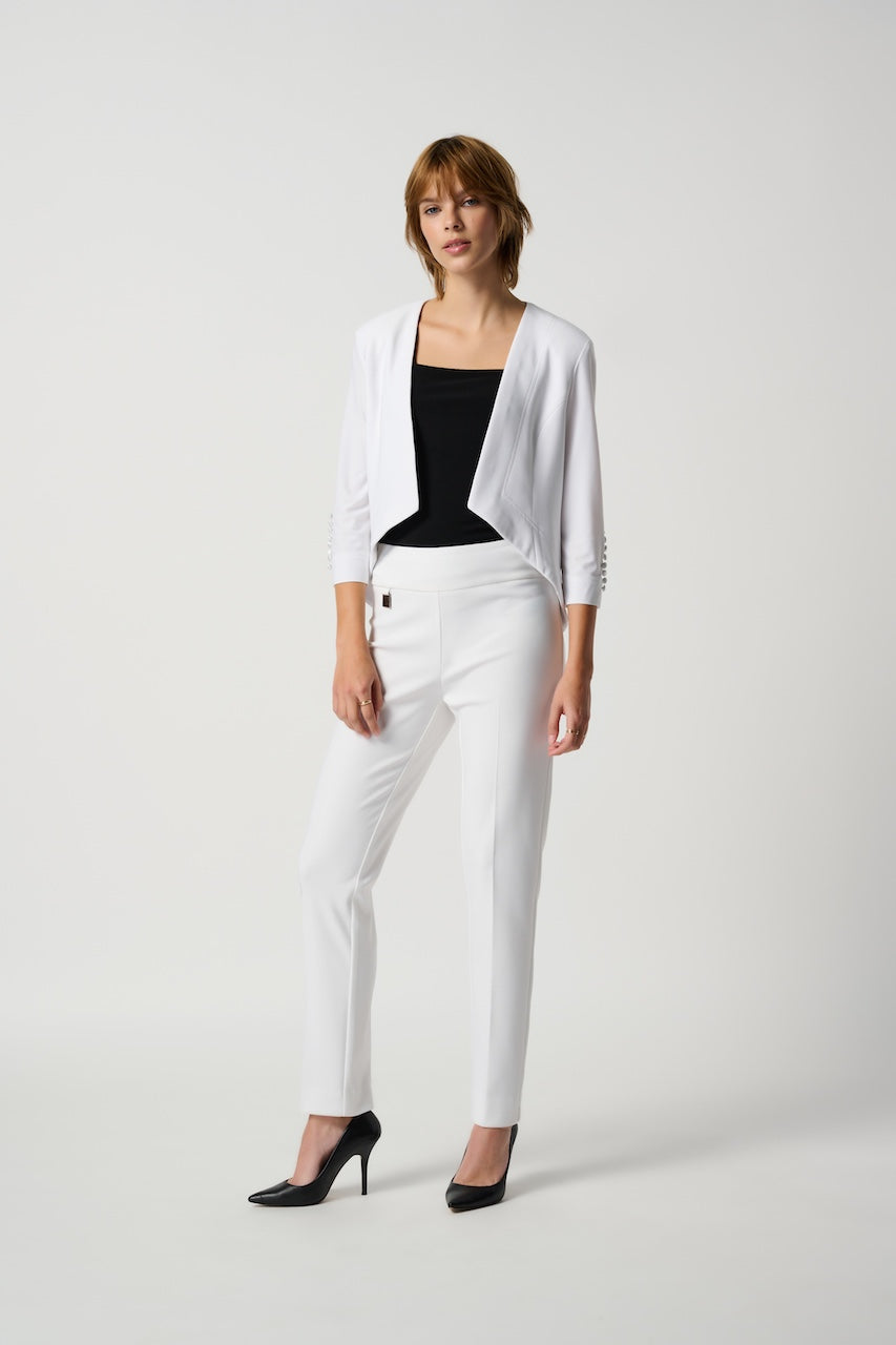 Le pantalon tailleur ajusté Joseph Ribkoff Hots 144092 – Vanille – vue 1