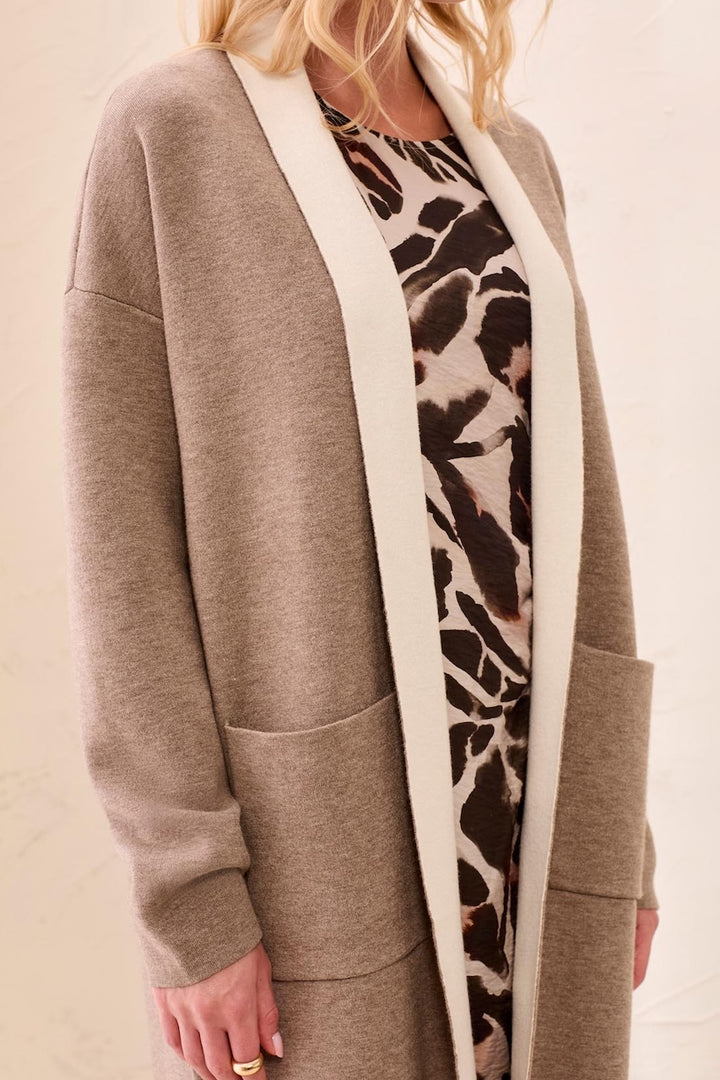 Le cardigan long ouvert Tribal | 1523O-3115