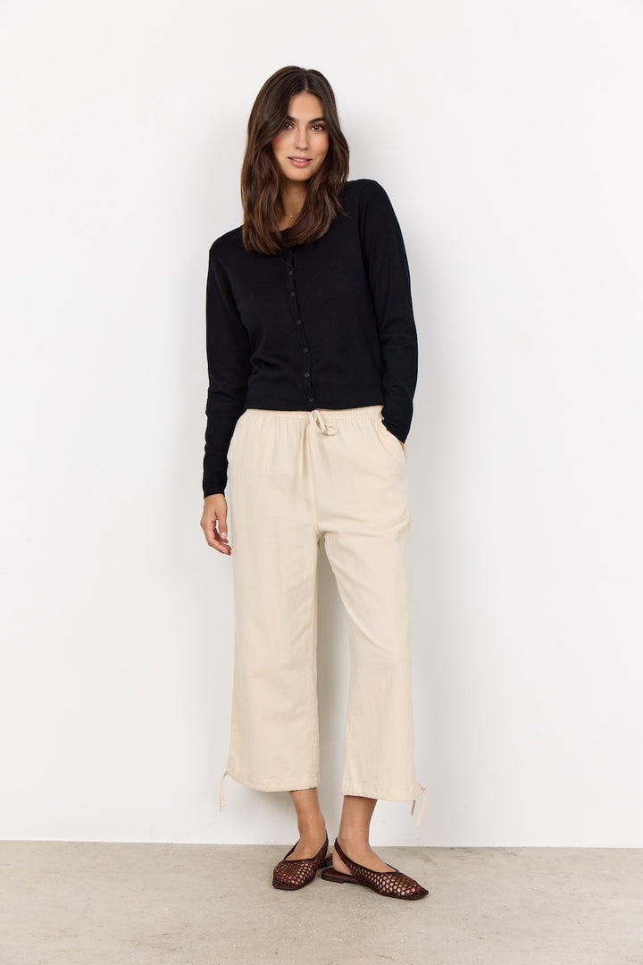 Le pantalon écourté en coton Soya Concept | 17193