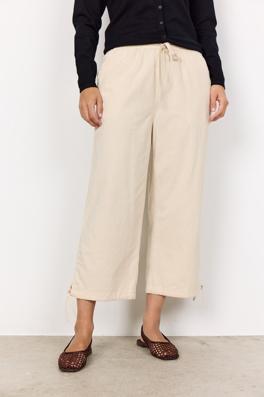 Le pantalon écourté en coton Soya Concept | 17193