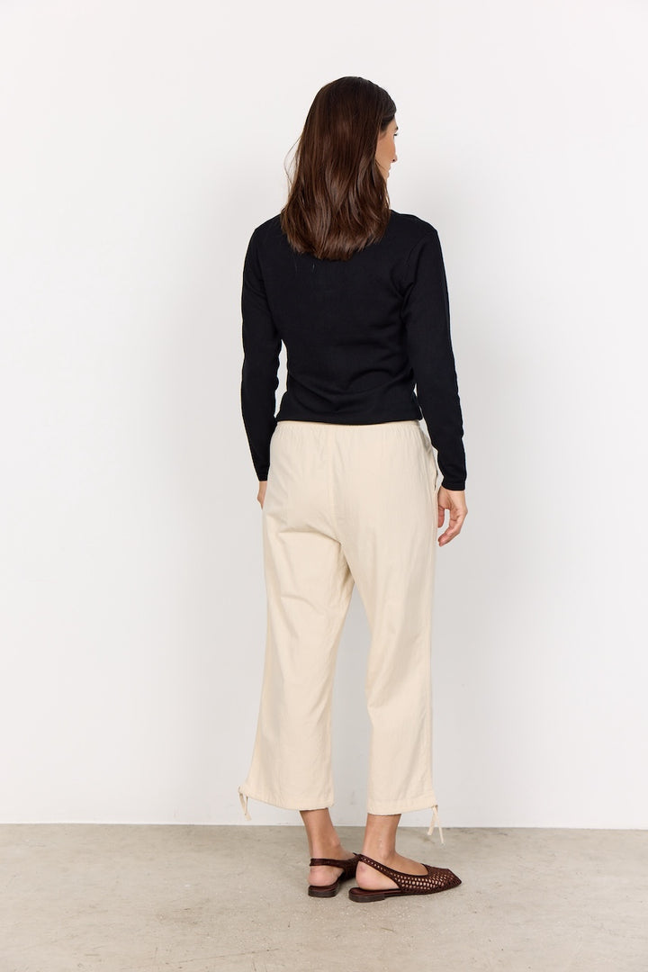Le pantalon écourté en coton Soya Concept | 17193