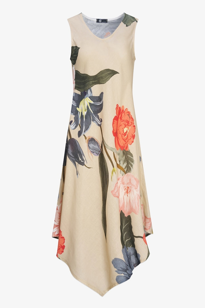 La robe fluide fibres naturelles Made in italy | 19-9199CY