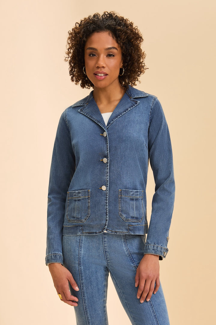 La veste en denim extensible FDJ | 1913370