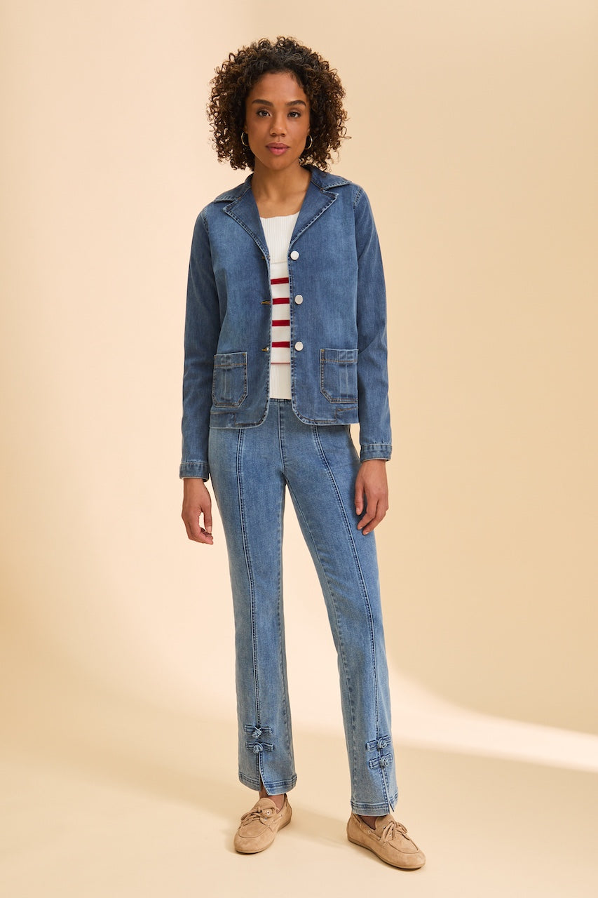 La veste en denim extensible FDJ | 1913370