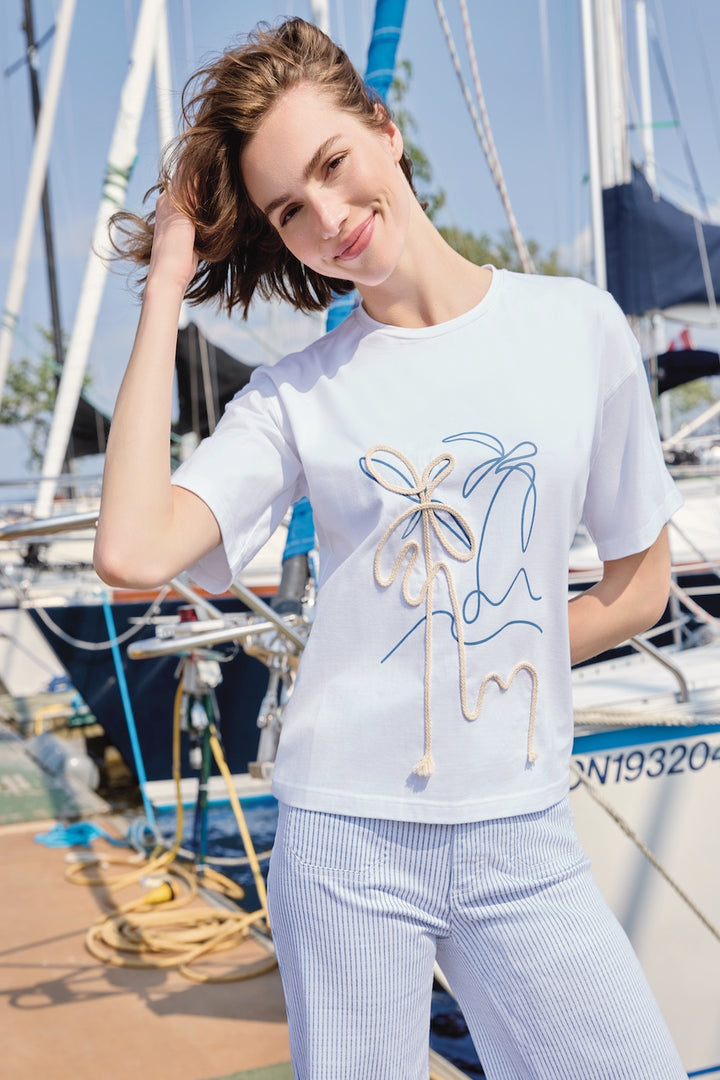 Le t-shirt extensible Charlie B. | C1387PK-538C