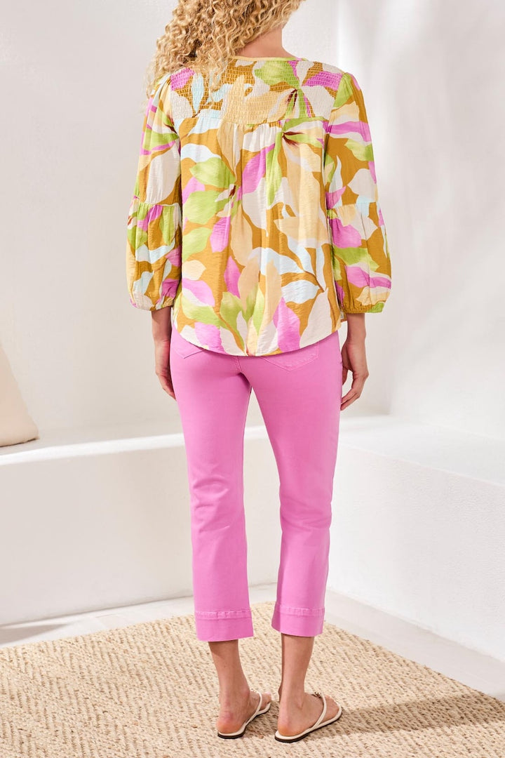 La blouse imprimé lumineux Tribal | 2042O-8374