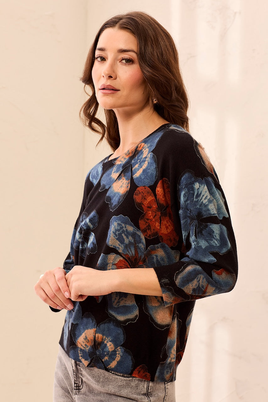 Le chandail à imprimé floral Tribal | 2175O-8169