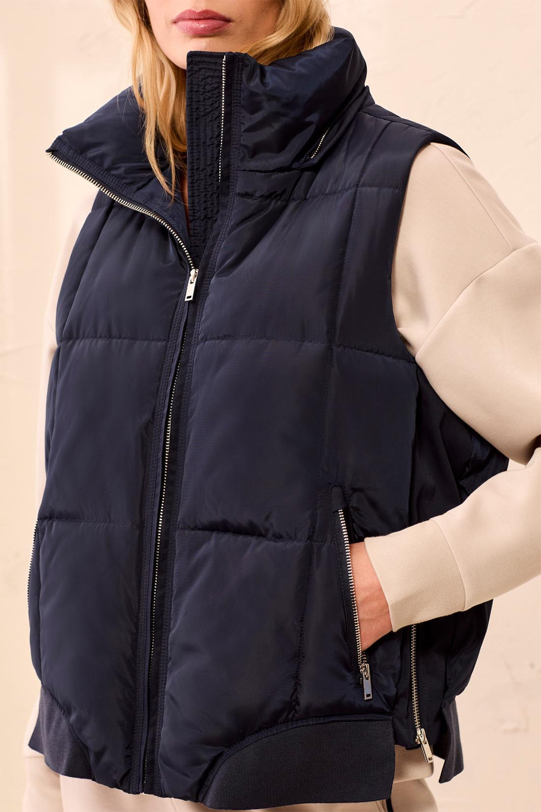 Tribal Quilted Sleeveless Jacket | 2247O-8272