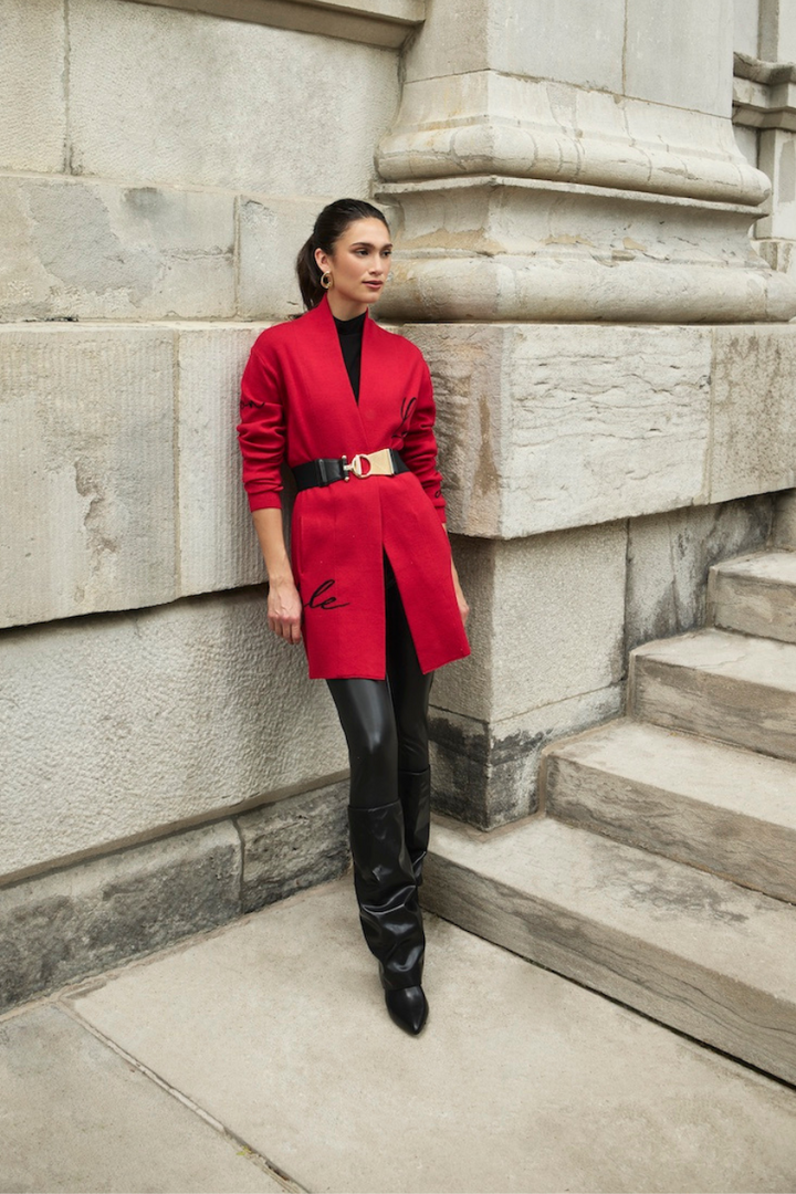 Le cardigan imprimé vibrant Frank Lyman | 244697U