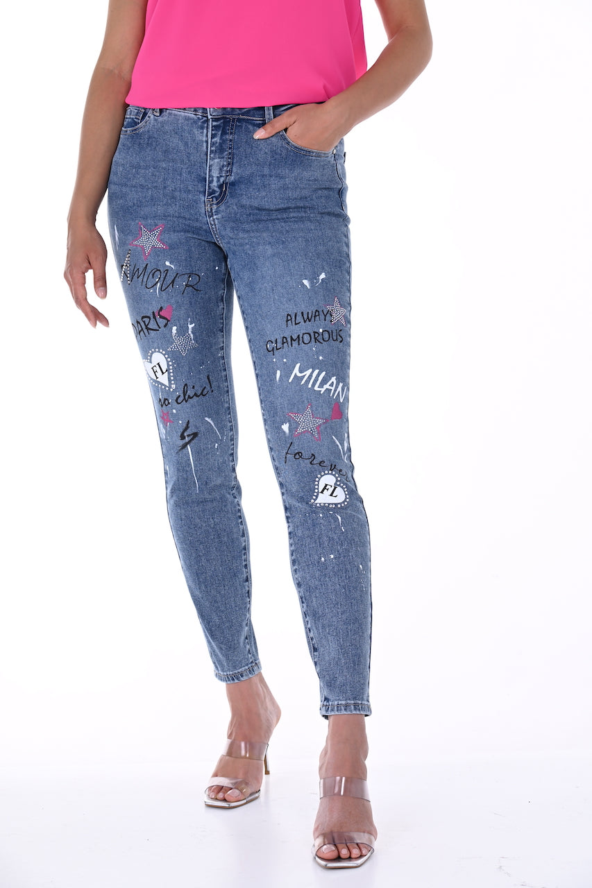 Le jeans design unique de Frank Lyman