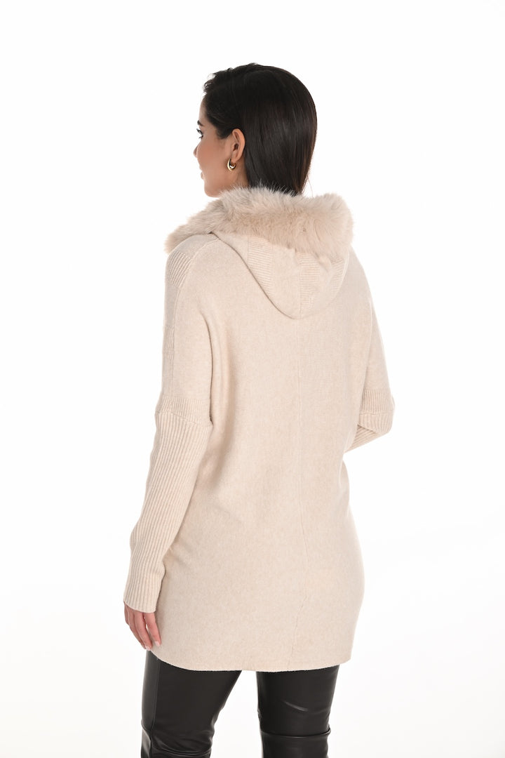 Le pull capuche avec fourrure Frank Lyman | 253780