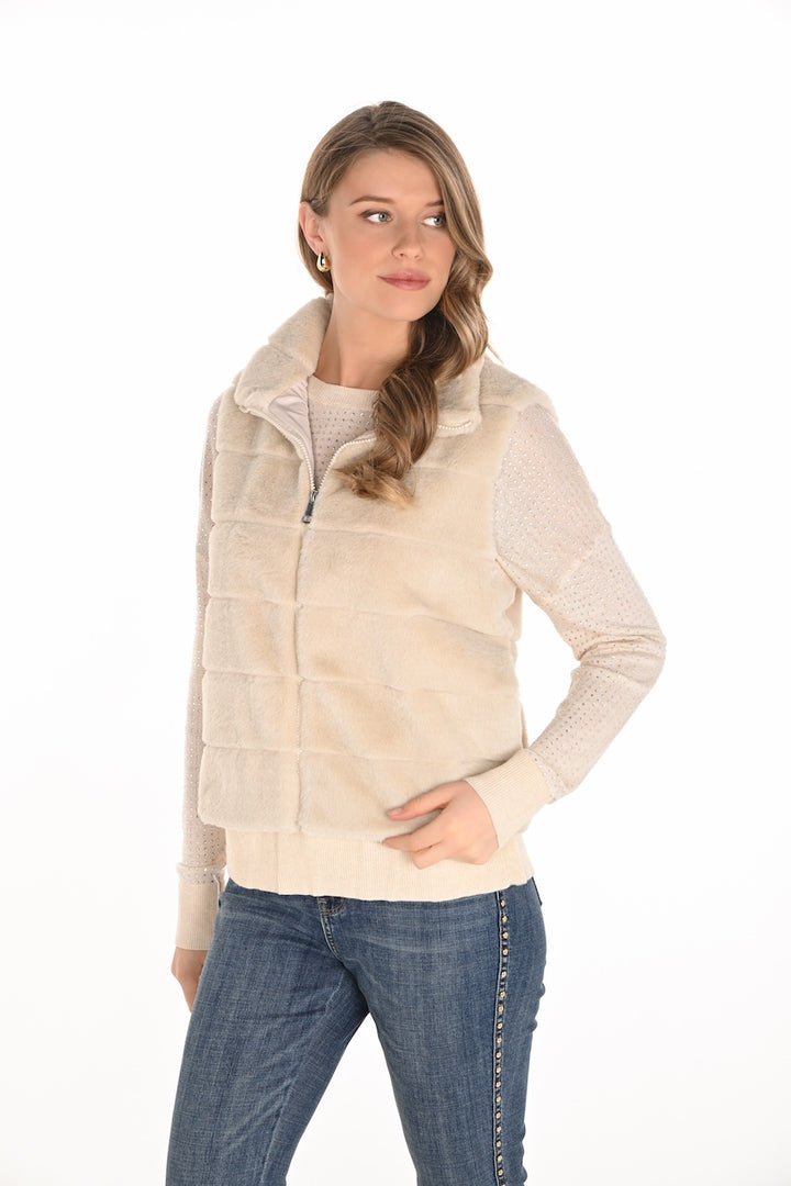 Le gilet sans manches en fourrure Frank Lyman | 253871
