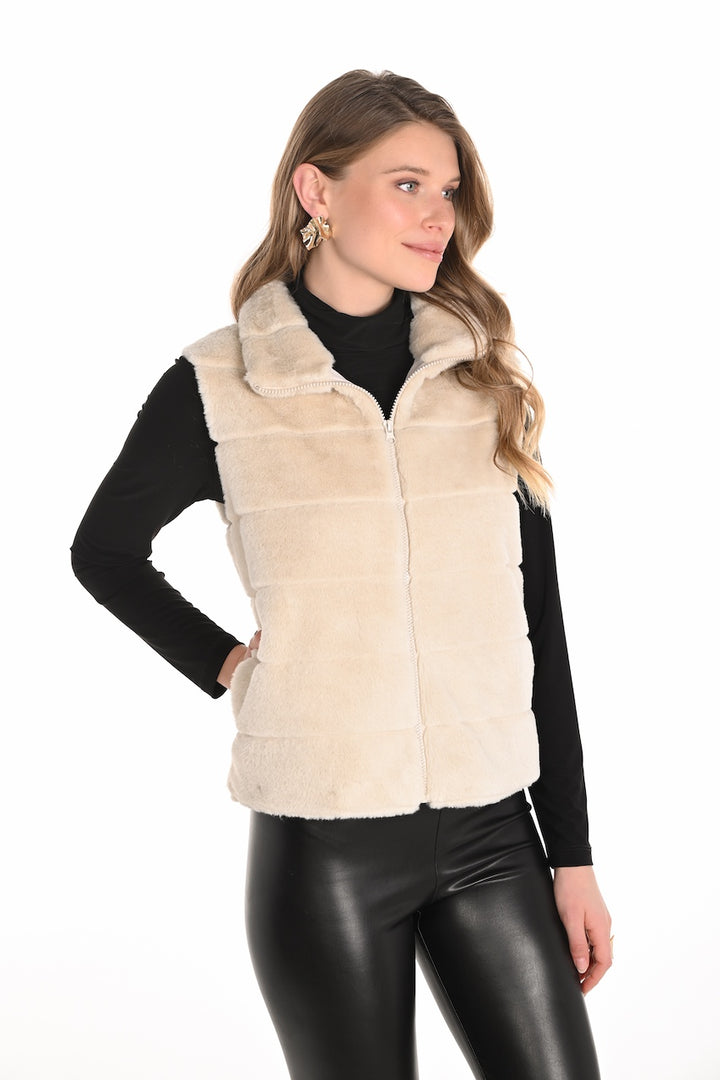 Le gilet sans manches en fourrure Frank Lyman | 253871