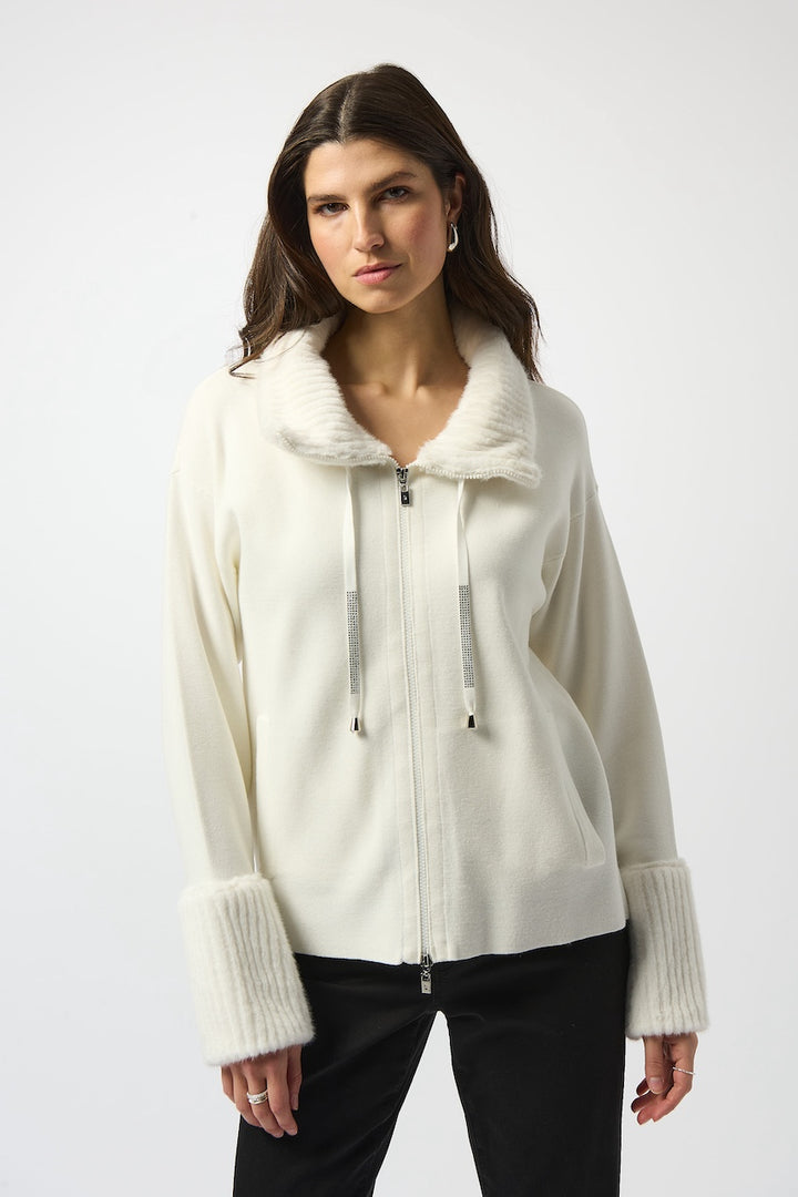 Le manteau en tricot et fourrure Joseph Ribkoff | 253905