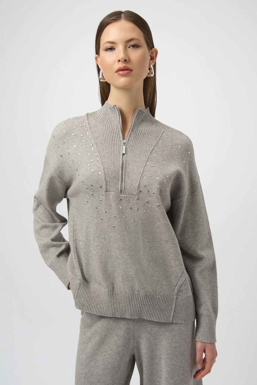 Le pull col montant avec strass Joseph Ribkoff | 254933