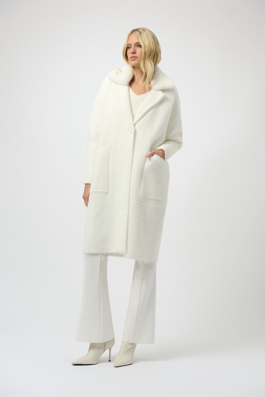 Le manteau en fil plume et fausse fourrure Joseph Ribkoff | 254954