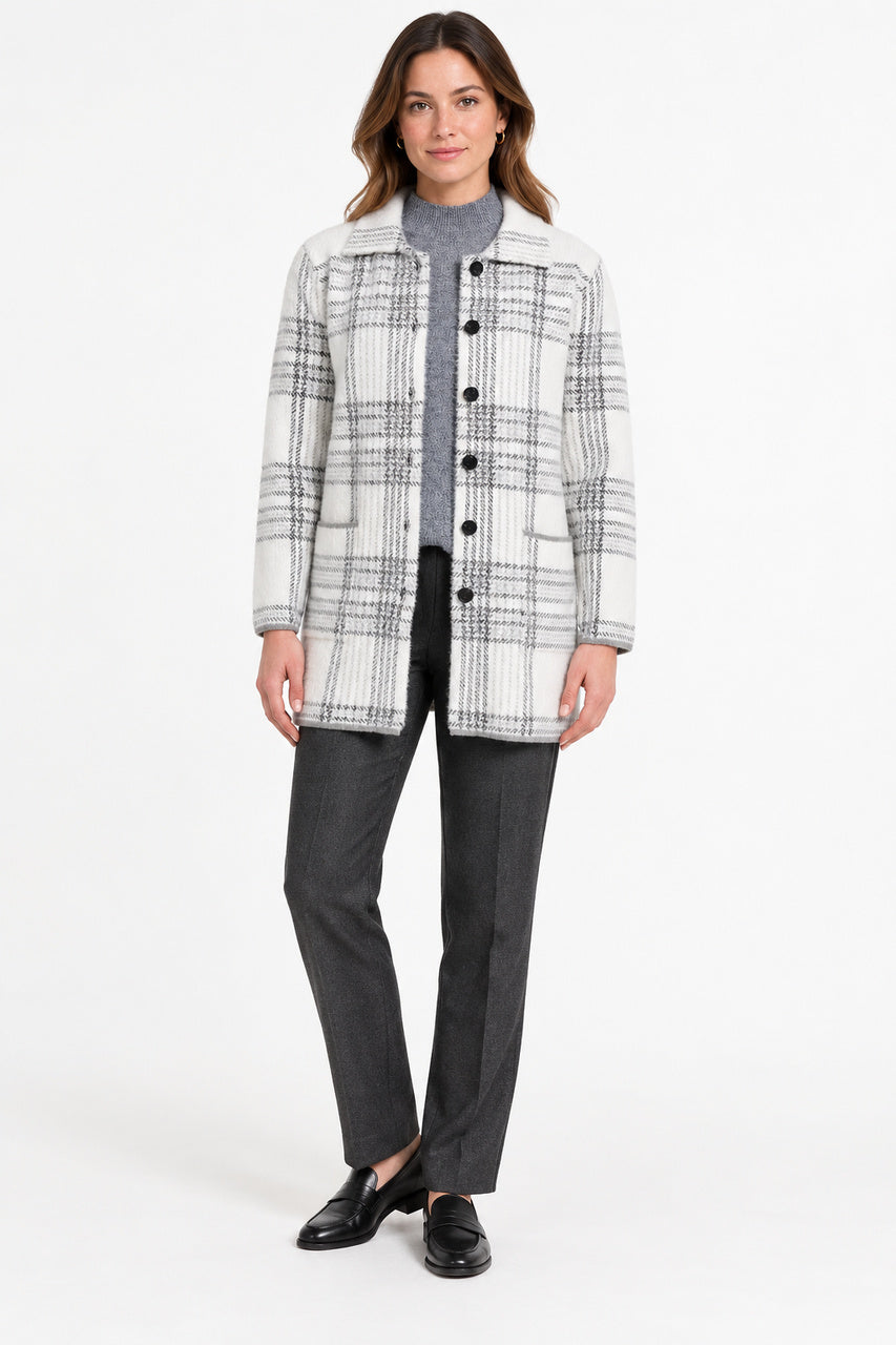Le manteau à carreaux Moffi | 25618