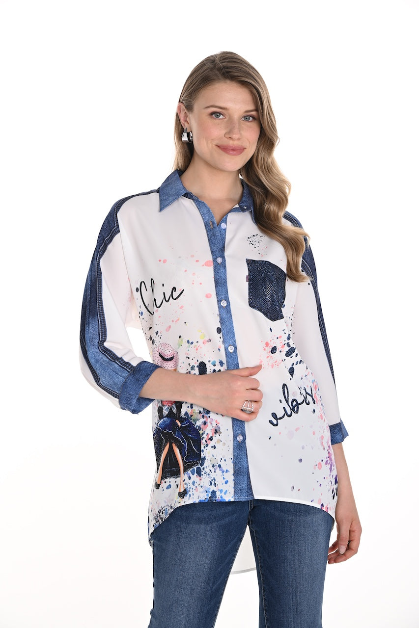 La chemise artistique Frank Lyman | 256740U