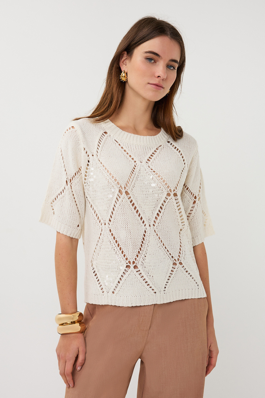 Le pull ajouré délicat Esqualo | 2602016