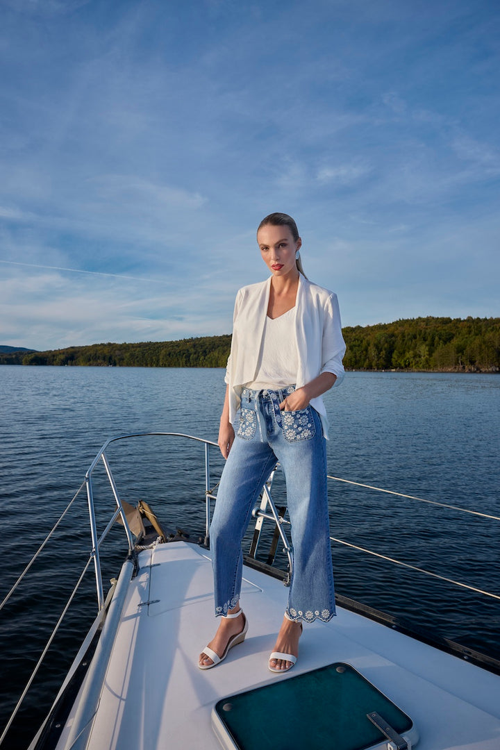 Le jean broderies délicates Frank Lyman | 261666