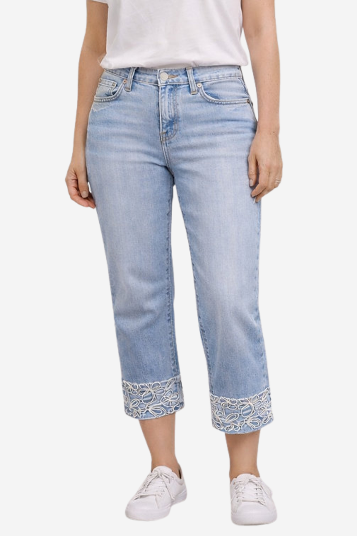 Le jean délicates broderies Orly | 261310