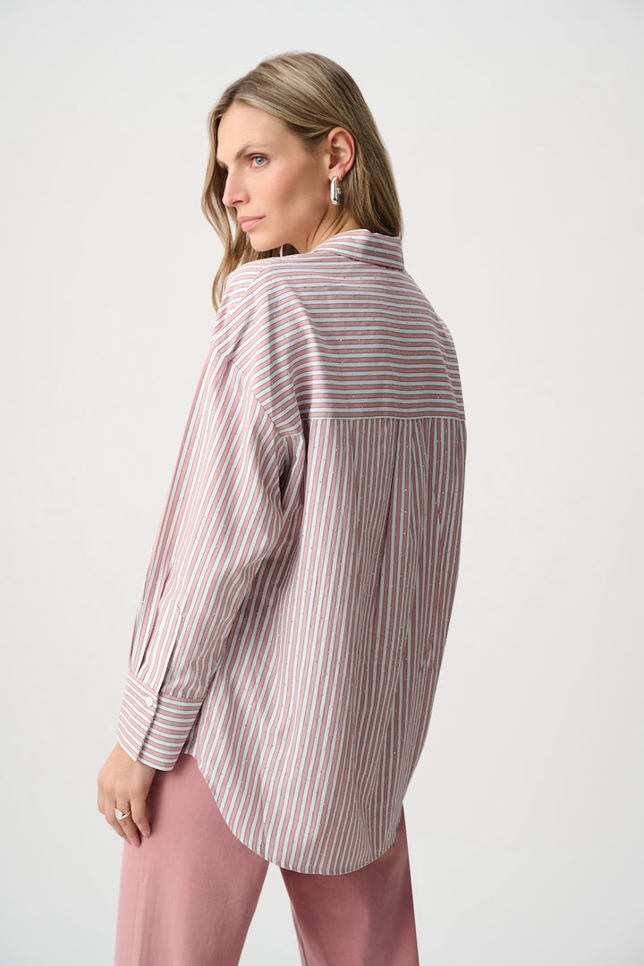 La blouse rayée boxy en Tencel Joseph Ribkoff | 261931F26