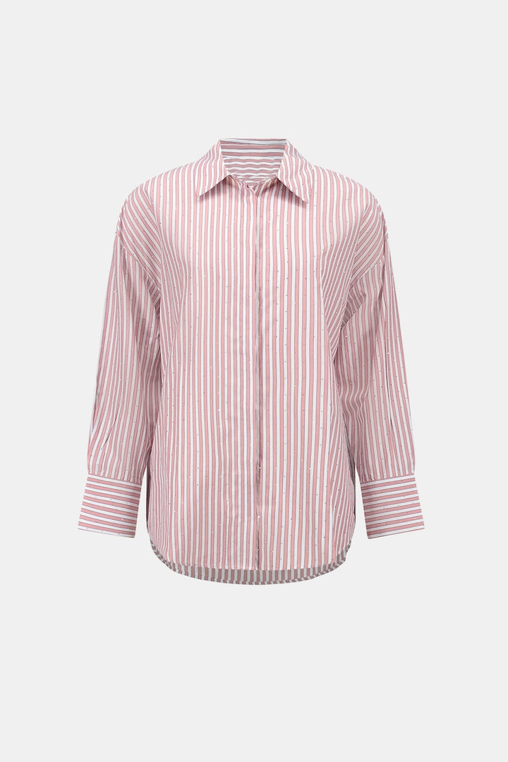 La blouse rayée boxy en Tencel Joseph Ribkoff | 261931F26