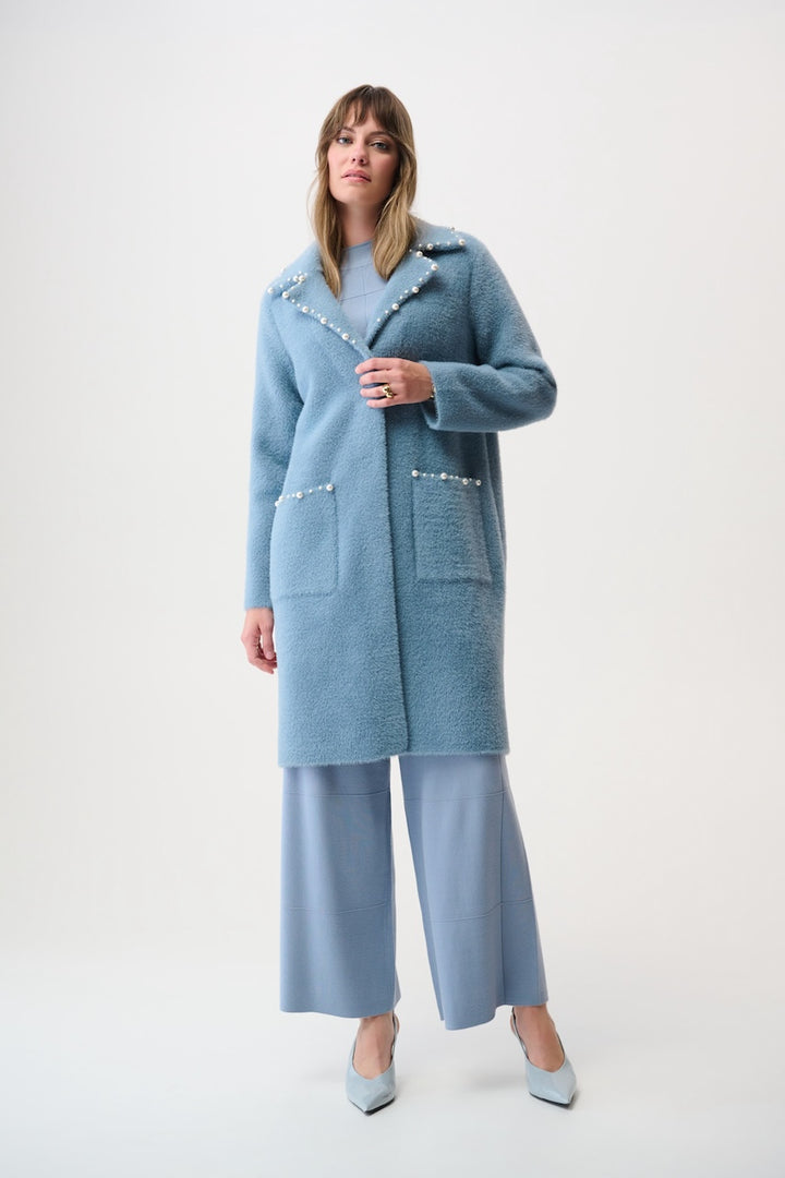 Le manteau en tricot à bordures perlées Joseph Ribkoff | 261997