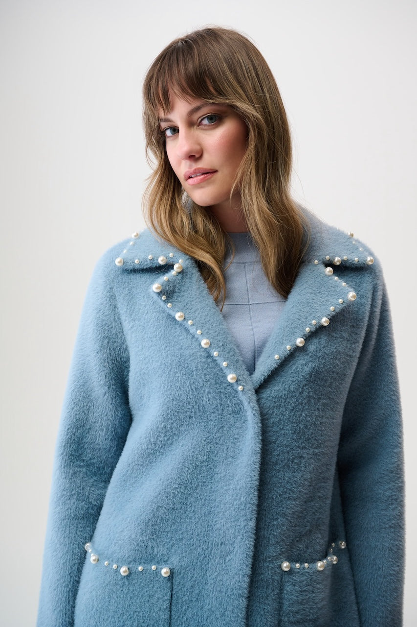 Le manteau en tricot à bordures perlées Joseph Ribkoff | 261997