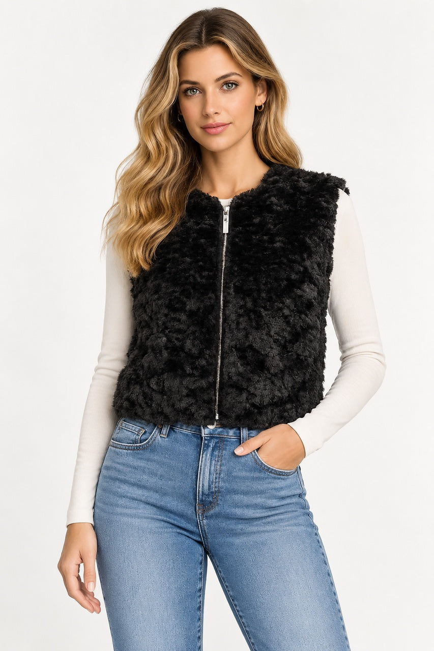 La veste sans manches en fausse fourrure Orly | 262117