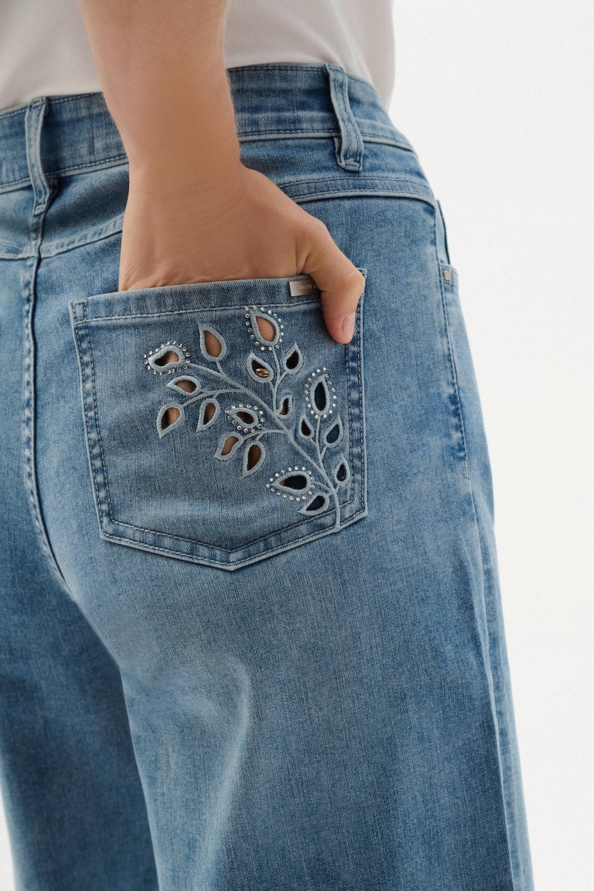 Le jean court à jambe large Joseph Ribkoff | 262915