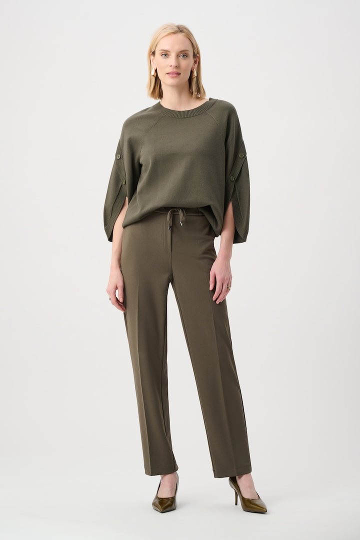Le pantalon droit en tricot scuba crêpe Joseph Ribkoff | 263194