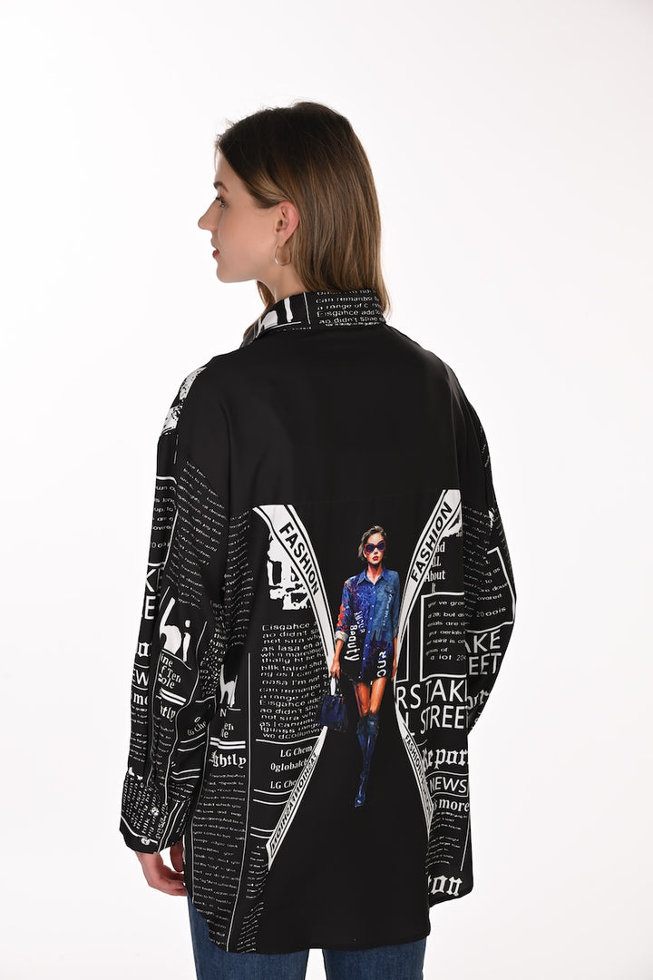La blouse imprimée graphique Frank Lyman | 263726