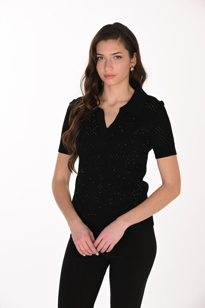 Le haut en tricot texturé Frank Lyman | 263732
