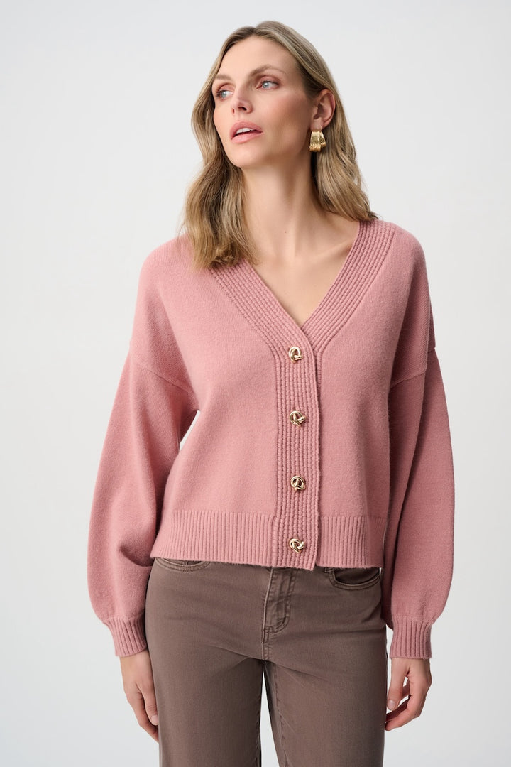 Le cardigan en tricot brossé à encolure en V Joseph Ribkoff | 263952