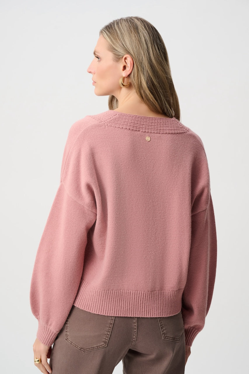 Le cardigan en tricot brossé à encolure en V Joseph Ribkoff | 263952