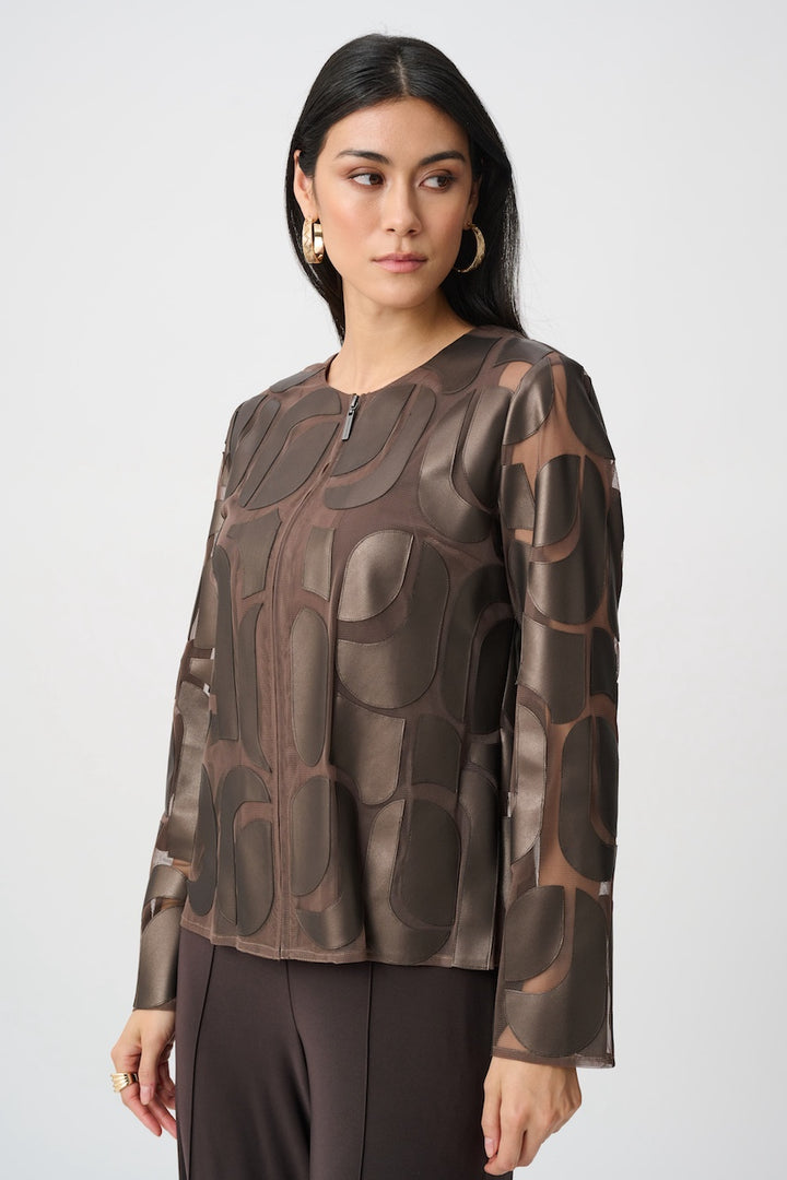 Le blouson broderie en cuirette Joseph Ribkoff | 263964