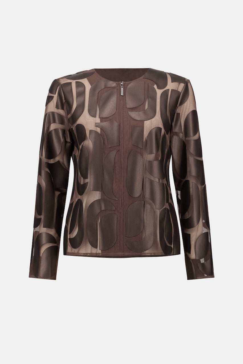 Le blouson broderie en cuirette Joseph Ribkoff | 263964