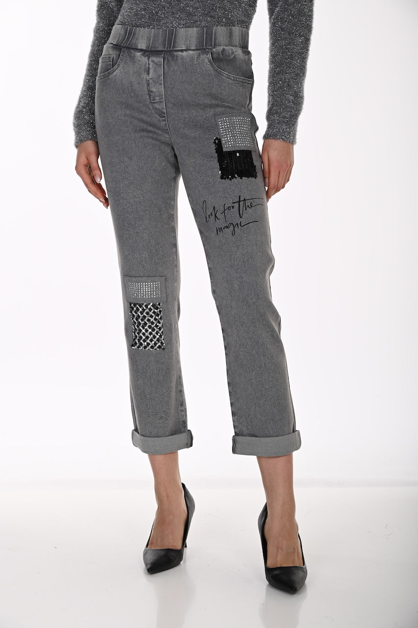 Le jean gris extensible Frank Lyman | 264819