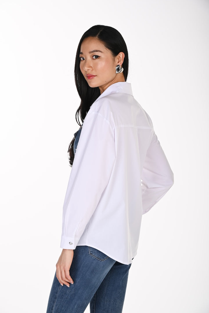 La blouse à cœur en denim Frank Lyman | 264854