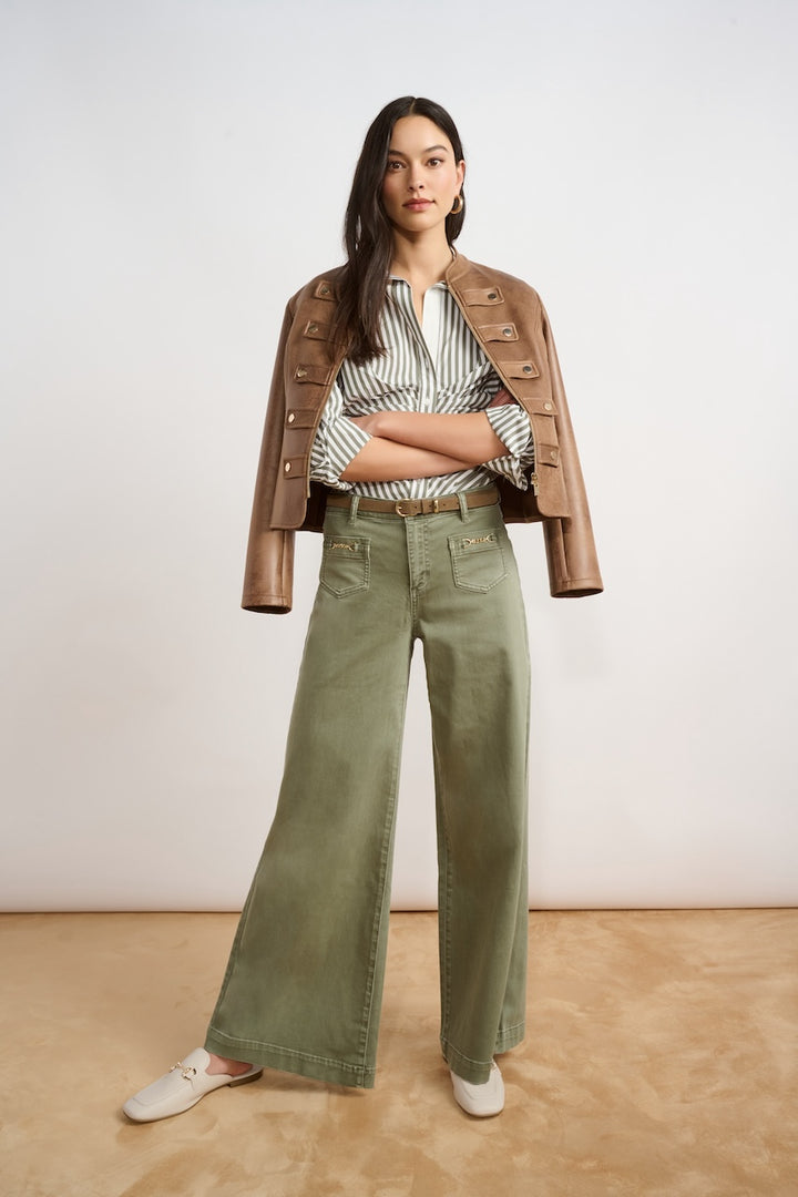 Le jean palazzo en denim Featherweave Joseph Ribkoff | 264912S27