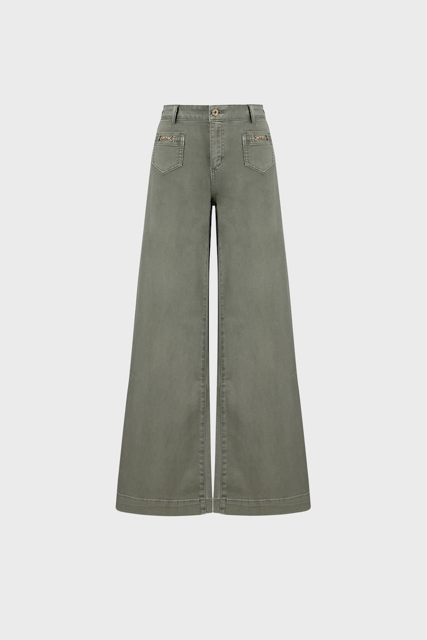 Le jean palazzo en denim Featherweave Joseph Ribkoff | 264912S27