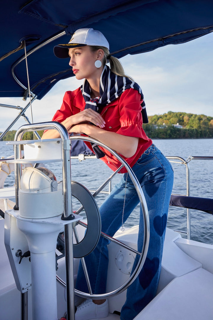 Le jean broderies de coeur Frank Lyman | 266512