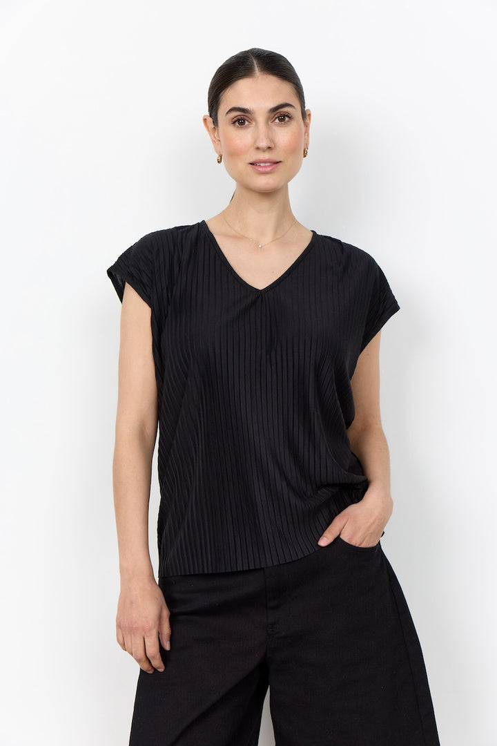 Le t-shirt texturé Soya Concept | 27111